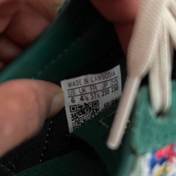 Adidas x Liberty Floral Green Gazelle Sneakers - Women's - Picture 3 of 5